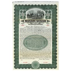 Manati Sugar Co., 1915 Specimen Bond