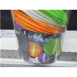 6 LED Fabric Lantern with timer / uses AAA battery's