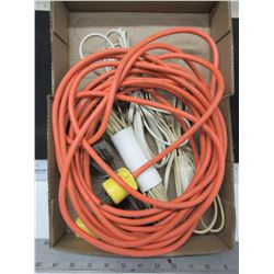 Box of Extention Cords / outdoor & indoor