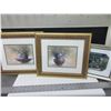 Image 1 : 3 Pictures / 2 15 x 13 & 1 12 x 10" / NOTE: 1 gold framed one glass is cracked
