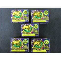5 Packs of BANG! Pops 50 per pack / NO Shipping on this item