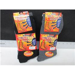 6 new pairs of Winter thermal socks / -25 deg / size 10 - 13