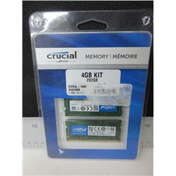 New Crucial Memory Kit 4GB 2x2  DDR3L - 1600 SODIMM