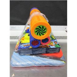 Bundle of kids Summer Pool Fun / Water Blasters and Floatie Board