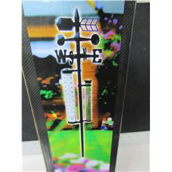 New Weather vane Station / Thermometer , Rain Gauge and more