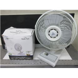 2 Fans / 10 inch  2 speed and 6 inch desk fan with clip