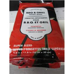 6 packs BBQ & Grill Wipes / 6 per pack excellent for cleaning BBQ Lids and sides