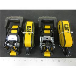 set of 2 New CAT Ratchet Straps / 1-1/2" x 16ft 3000lb break strength