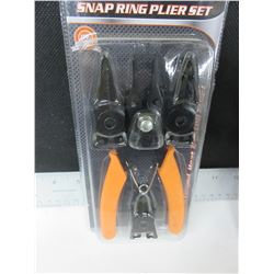 New 4 in 1 Snap Ring Plier Set