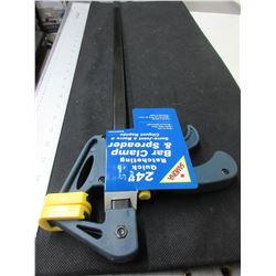 New 24 inch Quick Ratcheting Bar Clamp and Spreader