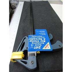 New 24 inch Quick Ratcheting Bar Clamp and Spreader