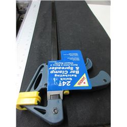 New 24 inch Quick Ratcheting Bar Clamp and Spreader