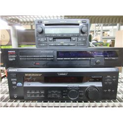 Lot of 3 Stereo Equipment / Sony , Nikko & Toyota / all power on / NOTE: