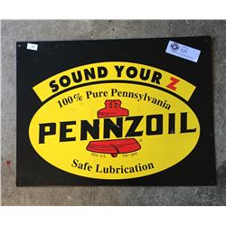 1999 Pennzoil Tin Sign