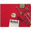 Image 3 : Lot of Skeleton Keys, Woodwards Pins + more