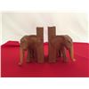 Image 2 : 2 Wooden Elephant Bookends
