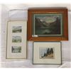 Image 1 : 3 Older Paintings in Frames