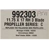 Image 2 : VORTEX 11.75 X 17 RH 3 BLADE PROPELLER SERIES C