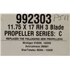 Image 2 : VORTEX 11.75 X 17 RH 3 BLADE PROPELLER SERIES C