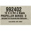 Image 2 : VORTEX 12 X 9 RH 4 BLADE PROPELLER SERIES D