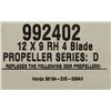 Image 2 : VORTEX 12 X 9 RH 4 BLADE PROPELLER SERIES D