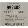 Image 2 : VORTEX 10 X 15 RH 3 BLADE PROPELLER SERIES D