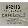 Image 2 : VORTEX 13-3/4 X 15 RH 3 BLD PROPELLER SERIES B