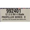 Image 2 : VORTEX 12 X 8 RH 4 BLD PROPELLER SERIES D