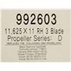 Image 2 : VORTEX 11.625 X 11 RH 3 BLD PROPELLER SERIES D