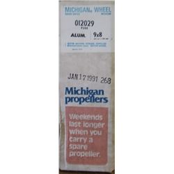 MICHIGAN 9 X 8 RH ALUMINUM PROPELLER