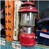 Image 2 : COLEMAN CAMMP STOVE STAND IN BOX AND COLEMAN 220E RED LANTERN