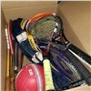 Image 2 : LOT OF TENNIS AND SQUASH RAQUETTES, AND SPORTS BALLS
