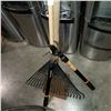Image 2 : BUNDLE OF HAND TOOLS - SHOVELS, RAKES, FISKERS, SHEARS