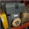 Image 1 : STEP TOOL BOX W/ EXTENSION CORD ON REED AND 2 TOOL BOXES