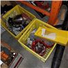 Image 2 : 2 BOXES AND 2 CRATES OF CAR SHOP SUPPLIES AND HARDWARE