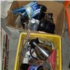 Image 3 : 2 BOXES AND 2 CRATES OF CAR SHOP SUPPLIES AND HARDWARE
