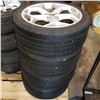 Image 1 : SET OF 4 YOKOHAMA 235/40 R18 TIRES ON 5 BOLT RIMS