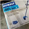 Image 6 : KOBALT 40 VOLT 16" DECK WIDTH MOWER AND STRING TRIMMER COMBO - AS NEW IN BOX