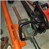 Image 3 : 2 HEDGE TRIMMERS, TORO LEAF BLOWER AND BLACK AND DECKER SWEEP STICK CORDLESS BROOM