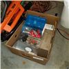 Image 1 : BOX OF VINTAGE LUNCH PAILS W/ FISHING TACKLE/FISHING GEAR