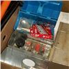 Image 2 : BOX OF VINTAGE LUNCH PAILS W/ FISHING TACKLE/FISHING GEAR