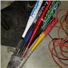 Image 4 : BASEBALL BATS, BATTING TEES AND BOX OF GEAR