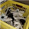 Image 2 : YELLOW CRATE OF POT HANGERS AND SHELF BRACKETS