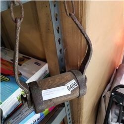 ANTIQUE BARN ROLLERS - OVER 100 YEARS OLD