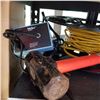 Image 2 : EXTENTION CORD ON REEL AND WELLER SOLDERING GUN AND SLEDGE HAMMER