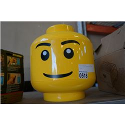 LEGO HEAD STORAGE CASE AND LEGO