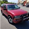 Image 1 : 2002 CHEVROLET BLAZER, RED, 4 DOOR, 282000KMM 4X4 WORKS, AC NEEDS RECHARGE, DRIVERS SIDE DOOR LOCK N