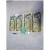 Image 1 : 1973 4 CANADIAN $1 BILLS MINT SEQUENCE LAST YEAR OF $1 BILL