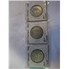 Image 3 : 3 CANADIAN SILVER 50c COINS 1956 1967 1958 .800 SILVER