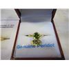 Image 2 : 10KT YELLOW GOLD 6MM GENUINE 1CT PERIDOT SOLITAIRE RING SIZE 4.5 W/ APPRAISAL $1050